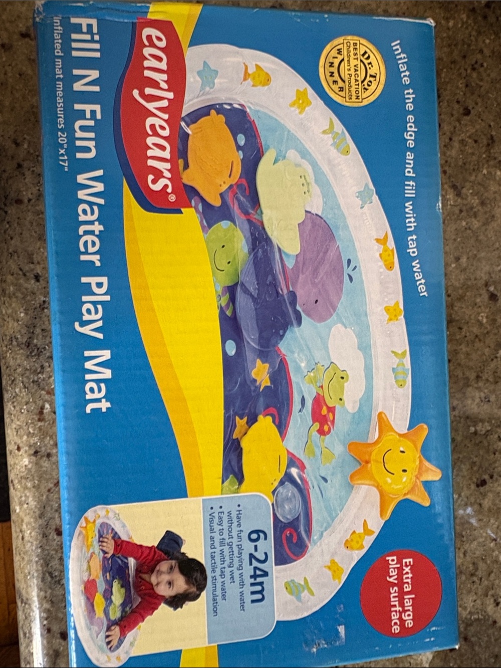 Blue Fill N Fun Water Play Mat for Kids